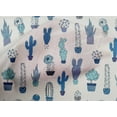 thumbnail image 5 of oneOone Cotton Poplin Medium Blue Fabric Cactus Dress Material Fabric Print Fabric By The Yard 56 Inch Wide, 5 of 6