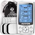 thumbnail image 1 of Estimulador Muscular de Pulso Eléctrico TENS EMS AUVON EMA659579724 Recargable Alivia el Dolor 24 Modos de Masaje Gris AUVON EMA659579724, 1 of 2