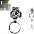 thumbnail image 3 of Fashion Letter Design Holder Keychain Secure Belt Keyring Clip Design Metal Decoration For Men Everyday Use, 3 of 19