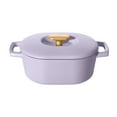 thumbnail image 2 of Beautiful 6 Quart Enamel Dutch Oven, Lavender by Drew Barrymore, 2 of 6