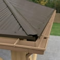 thumbnail image 3 of Beige Rain Gutter Kit For The Yardistry 12' x 12' Meridian Gazebo, 3 of 5