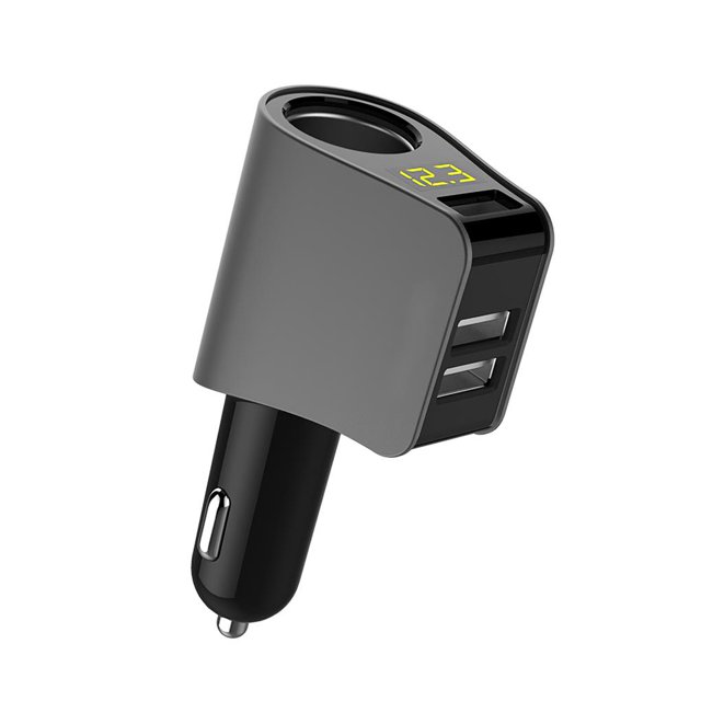 Cargador De Coche De Carga Rápida Intelectual Del Encendedor De Cigarrillos Del Coche Con Estilo Moderno Serendint VI008842-01