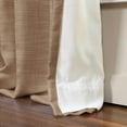 thumbnail image 4 of Linen Textured Pinch Pleat Curtain for Living Room, Room Darkening Window Curtain Panel for Bedroom, Privacy Drape with Double Layer (72 x 84 Inches, 1 Panel, Sand Beige) outdoor curtains, 4 of 7