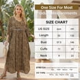 thumbnail image 2 of Justay Story Kaftan Dresses for Women Cover up One Size Swimsuit Beach Dresses Leopard, 2 of 8