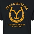 thumbnail image 3 of Yellowstone  - Horseshoe Lockup - Juniors Cropped Cotton Blend T-Shirt, 3 of 6