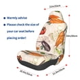thumbnail image 3 of Daiia Cute Vegetables Printed Car Seat Cover - Waterproof & Sweatproof - Universal Fit, Machine Washable, Non-Slip - Seat Protector for Car, Truck, SUV, Van (1 Pack), 3 of 5