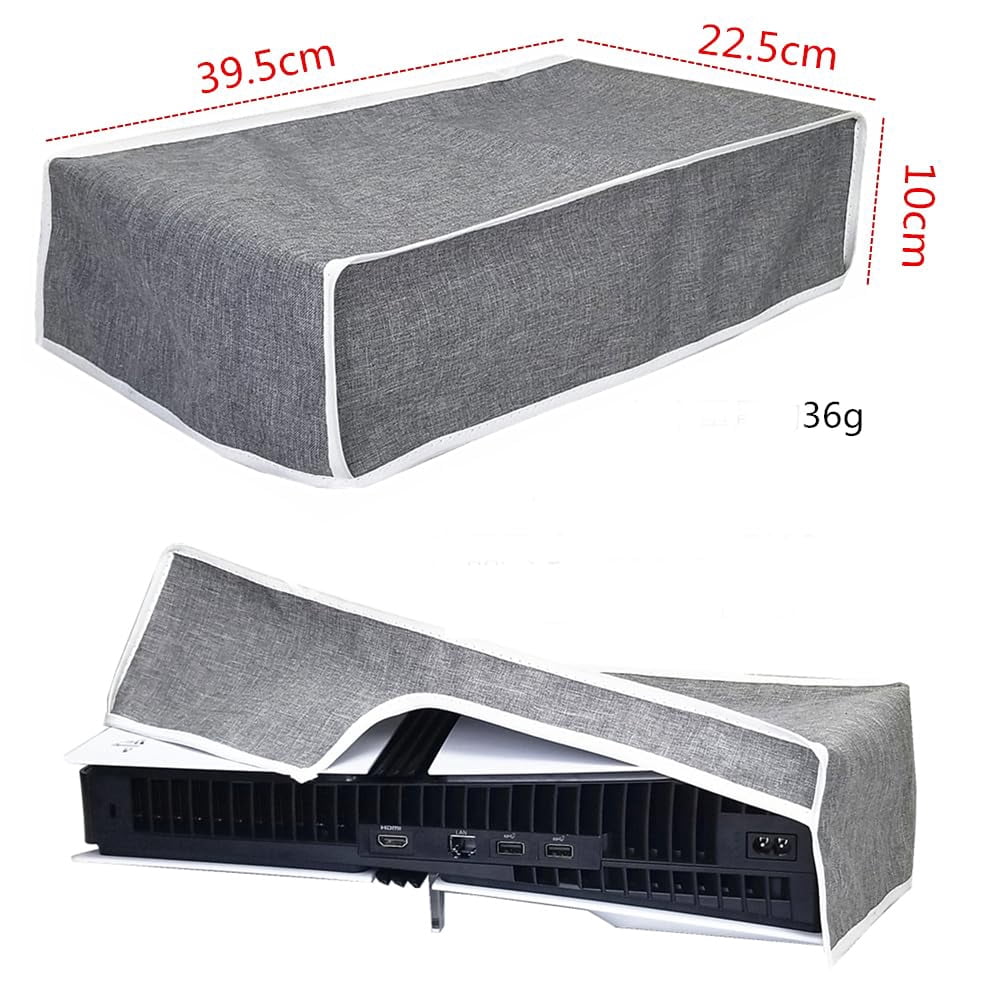 Dust Cover for PS5 Pro Console, Horizontal Dust Cover Anti-Scratch Waterproof Dust Case Sleeve for PlayStation 5 Pro Disc/Digital Edition Accessories (Gray)
