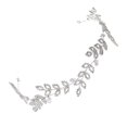 thumbnail image 1 of Elegant Hair Ring with Rhinestones for Decor Made of Zinc Alloy Silver Color, 1 of 5