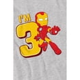 thumbnail image 2 of Iron Man Boys/Girls Cute 3rd Birthday T-Shirt, 2 of 4