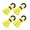 Yellow, variant on Qhmade 4Pcs Fly Fishing Foams Float Strikes Indicators Fishing Tackle Accessories