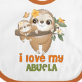 thumbnail image 4 of Inktastic Cute Sloth I Love My Abuela Boys or Girls Baby Bib, 4 of 4