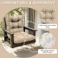 thumbnail image 3 of Kimunuk Outdoor Chair Cushions Set of 2, 42 x 21 x 5 in Non Slip Porch Swing Cushion Seat Back Cushions with Ties for Indoor Patio Rocking Chair, Sand, 3 of 8