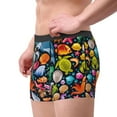 thumbnail image 2 of Lukts Underwater Diving Animals Pattern Men's Underwear Covered Waistband Boxer Briefs-Small, 2 of 5