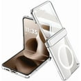 thumbnail image 2 of Nakedcellphone Combo for Motorola RAZR ULTRA 2025 Phone Case with Belt Clip Pouch Holder - Built-In Screen Protector - Hinge Cover - Compatible with MagSafe - Silver, 2 of 10