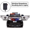 thumbnail image 6 of UHOMEPRO Kids 12 Volt Ride On Toys Police Car with Remote Control, Black, W13962, 6 of 10