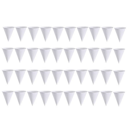 

200Pcs Unique Cone Shape Cup Airport Paper Drinking Cup Beverage Paper Holder