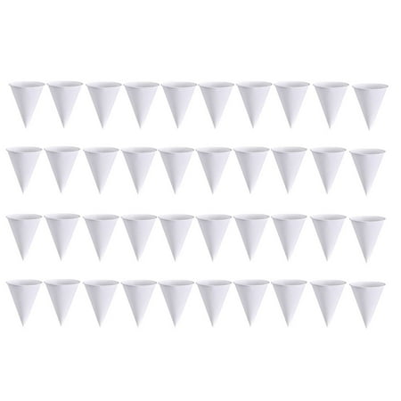 

200Pcs Unique Cone Shape Cup Airport Paper Drinking Cup Beverage Paper Holder