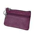 thumbnail image 2 of Windfall Women Genuine Leather RFID Blocking Mini Wallet Key Ring Zip Coin Purse, 2 of 5