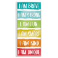 thumbnail image 4 of Stupell Industries I'm Brave Strong Fun Inspirational Phrases Rainbow Stripes Inspirational Painting White Framed Art Print Wall Art, 10 x 24, 4 of 5