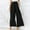 Black, variant on Kiplyki Wide Leg Pants Women Color Elastic High Waist Linen Pant Trouser