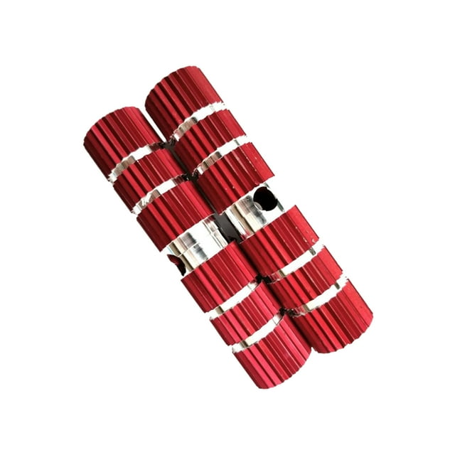 Xingzhi 2 Pcs Repose-Pieds pour Vélos de Route et Vélos de Montagne Matériaux Rouge