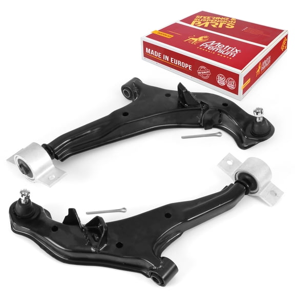 Metrix Premium Chassis Parts - Front Left & Right Lower Control Arm w Ball Joint & Bushing Assembly Kit Fits 02-04 Infiniti I35, 00-01 I30, 99-03 Nissan Maxima, RK620355, RK620354, Made in Europe