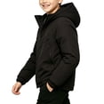 thumbnail image 4 of Edvintorg Rain Jacket Kids Outdoor Long Sleeve Windproof Waterproof Hooded Zip up Coat with Pockets Clothes for Boys Size 3-12, 4 of 6