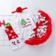 thumbnail image 4 of Conjuntos de ropa de manga larga con bordado de árbol de dibujos animados para niñas y bebés de Navidad, mamelucos y falda, ropa infantil para bebés, 4 of 5