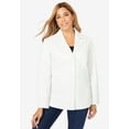 thumbnail image 4 of Jessica London Women's Plus Size Leather Blazer, 4 of 6