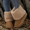 thumbnail image 6 of Women's Outdoor Snow Boots - Fluffy Faux Fur Lined Short Platform Casual Shoes, 6 of 9