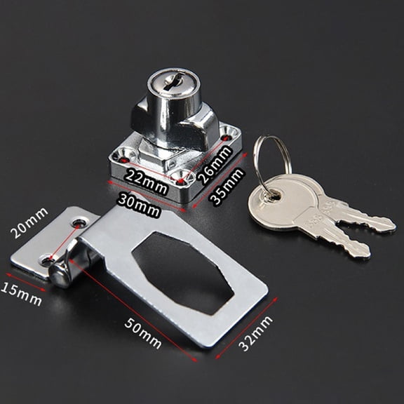 Refrigerator Lock and Drawer Lock Set for Enhanced Security Silver Finish