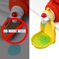 thumbnail image 4 of Laundry Soap Tray Catcher -BeKitchen Laundry Detergent Cup Holder & Drip Tray Catcher to Prevent Mess, Laundry Station Detergent Gadget Keep Room Tidy with Hex Wrench to 【1 Pack Yellow】, 4 of 6