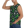 thumbnail image 3 of Bingfone T rex and Dinosaur Bone Pattern Men's Tank Tops Workout Sleeveless Tee Shirts Running Beach Tanks for Men-3X-Large, 3 of 8