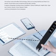 thumbnail image 4 of HUGFEGWE Multifunctional Scan Reader Pen with Massive English Thesaurus, Recording Function, Compact and Portable, Wide Application for Homework, Reading, Classes (Blue) CJB91-19691, 4 of 8
