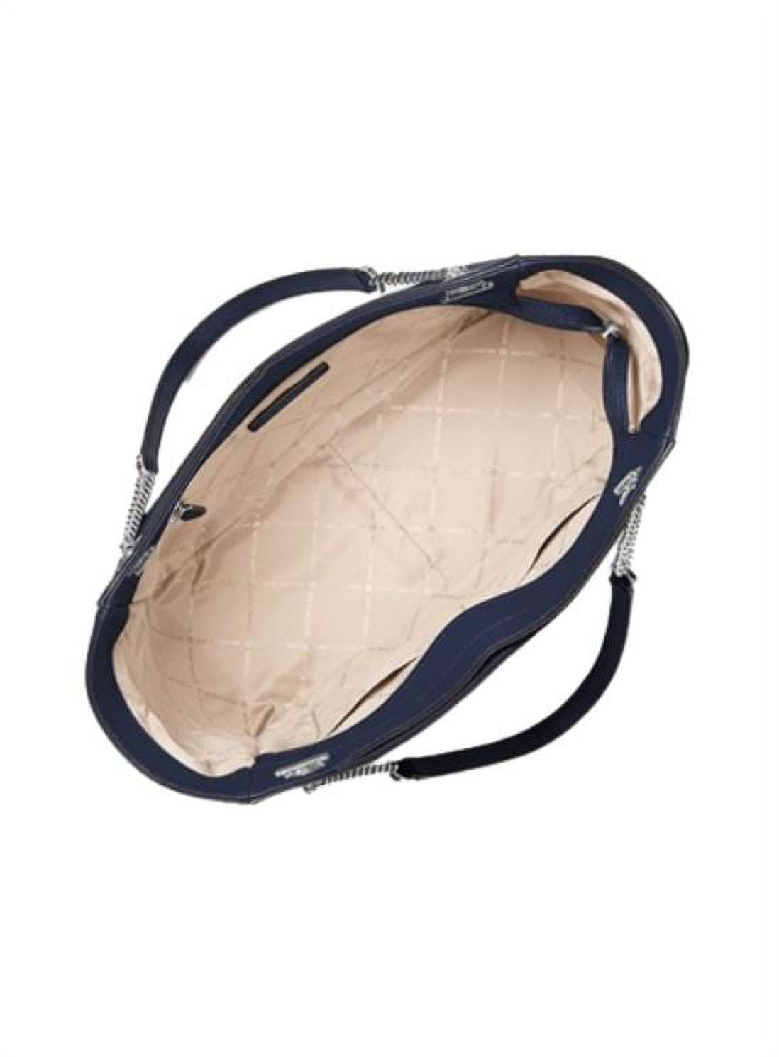Michael Kors womens Jet Set Large Saffiano Leather Shoulder Bag, Navy Blue,  NWT