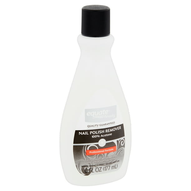 Equate Beauty 100% Acetone Nail Polish Remover, 6 fl oz - Walmart.com
