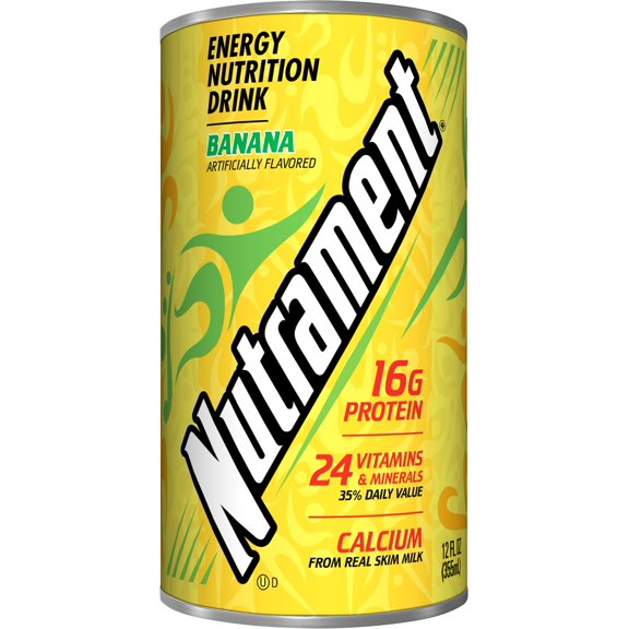 Nutrament Nutritional Drink, Banana, 12 Fl oz (Pack of 12)