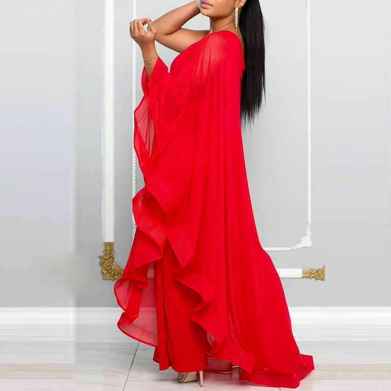 Piece Travel Tracksuit Jumpsuits for Women One Shoulder Evening