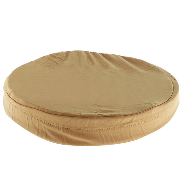 Taburete de bar redondo, taburete de bistró, material elástico, funda de tela, tamaño: 28 x 35 cm Oro
