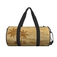 thumbnail image 2 of Bingfone Retro Palm Tree Print Gym Duffle Backpack for Men Women,Travel Weekender Carry-On Bags with Detachable Back Pack Straps for Traveling Overnight Climb Sports, 2 of 8