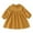 Orange, variant on Staki Kids Fall Dresses Toddler Girl Dress Long Sleeve Round Neck Ruffle Fall Dresses(Orange,3-4 Years)