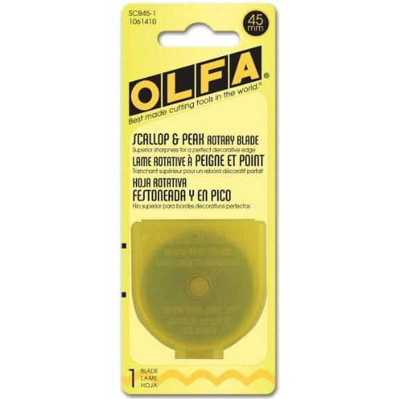OLFA 45mm Rotary Blade Refill, Scallop