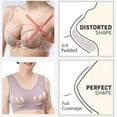 thumbnail image 4 of Plus Size Bra bras for older women Ladies Traceless Comfortable No Steel Ring Breathable Gathering Bra Woman Underwear, 4 of 6