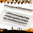 thumbnail image 5 of Halloween False Eyelash Extensions Colorful Cosplay Eyelashes Decoration Accessories for Christmas Women Makeup 12MM, 5 of 6