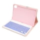 thumbnail image 3 of Mini Wireless Keyboard 11 inch Waterproof Ultra-thin Silent Portable Keyboard with Leather Case for Pad5 Pro5 Pink, 3 of 5