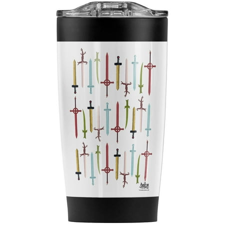 

Adventure Time/Swords Stainless Steel Tumbler 20 oz Coffee Travel Mug/Cup Vacuum Insulated & Double Wall with Leakproof Sliding Lid | Great for Hot Drinks and Cold Beverages