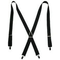 thumbnail image 1 of CTM®  Elastic X-Back Suspenders with Silver Hardware (Men's), 1 of 1