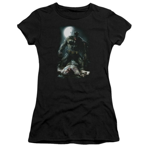 Batman Mudhole S/S Junior Women's T-Shirt Sheer Black