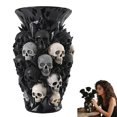 thumbnail image 6 of Gothic Skeleton Resin Vase - Unique Skeleton Flower Stand, Suitable for Fresh and Dried Flowers, Desktop Decoration, Gothic Style Enthusiasts, Weird Garden Decoration, 6 of 7
