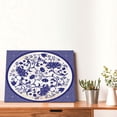 thumbnail image 4 of Logiee Blue And White Porcelain Pattern Print Canvas Wall Art,Canvas Picture Prints with Frame, Wall Art Decorative,Canvas Decorative,Suitable for Living Room Bedroom Office Room 30x40, 4 of 6